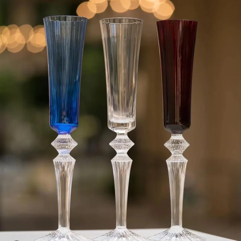 Luxury Transparent Champagne Flute With Custom Logo for Bars