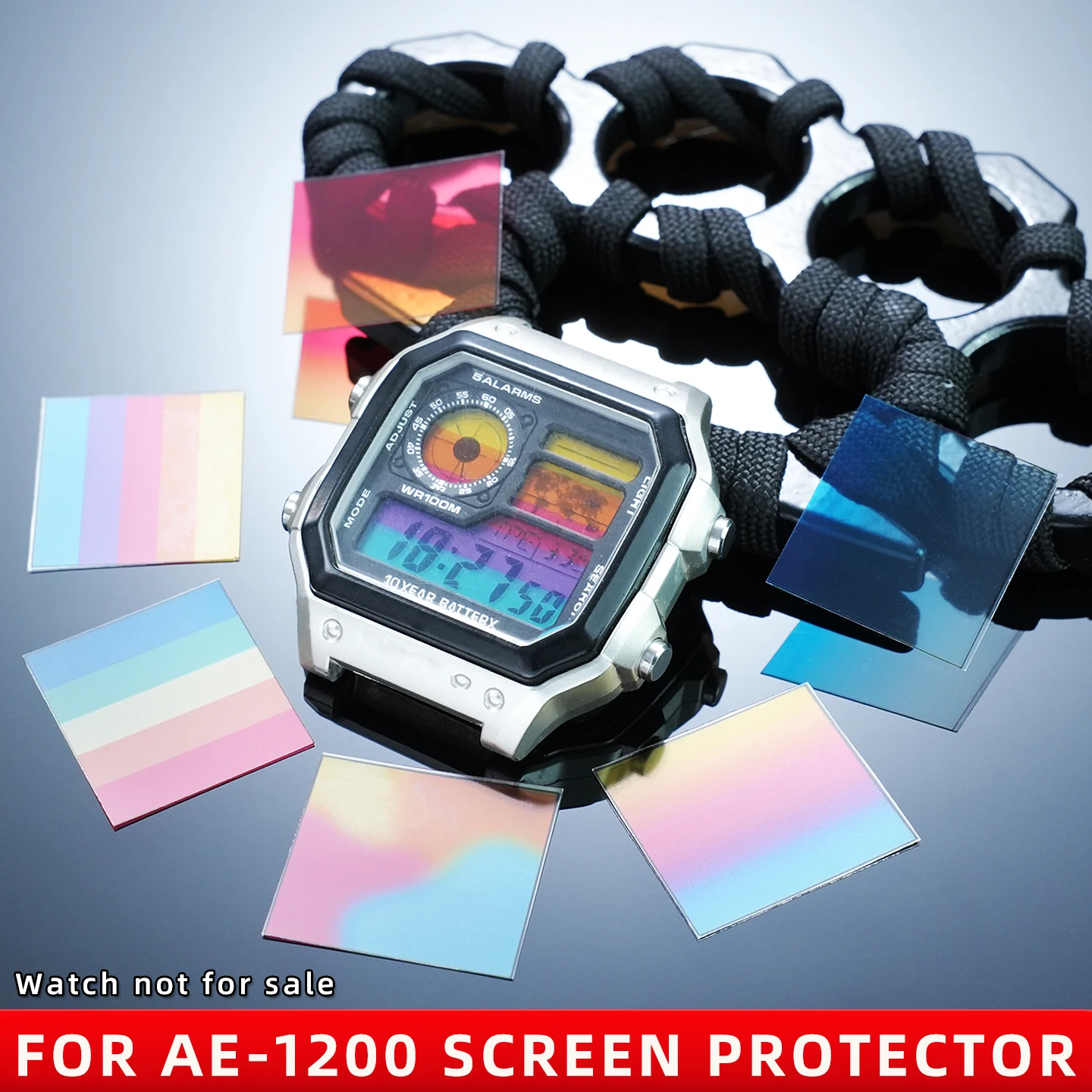 Suitable for Casio AE-1200/1300/1500 series multi-color protective film, ae1000 color protective film, men's watch accessories