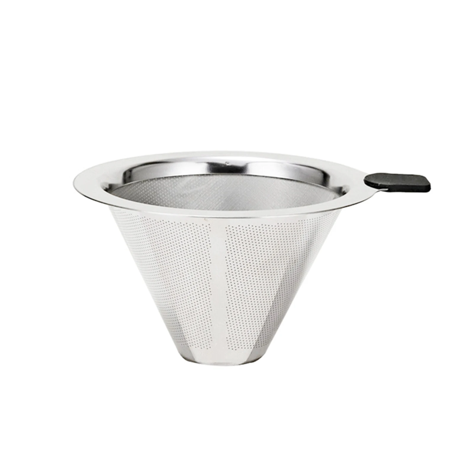 

Durable Coffee Filter Reusable DripperCone Fine Mesh Stainless Steel Practical Brew Tool Pour Over Paperless Funnel