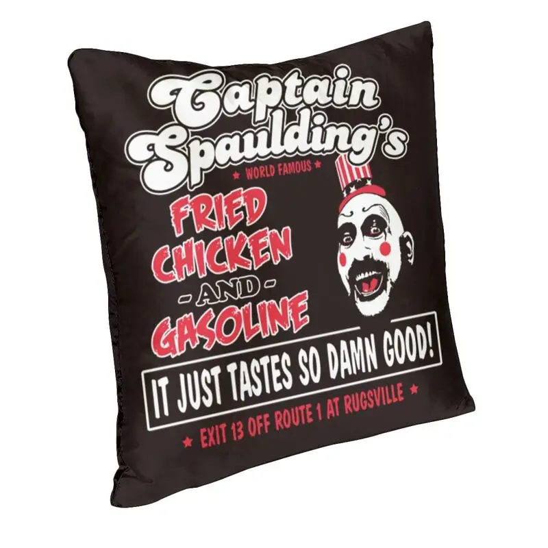 Funny Captain Spaulding Pillow Case 45x45cm Decor Home Luxury Cushion Cover Soft Pillowcase 3D Printing Outdoor Cushion