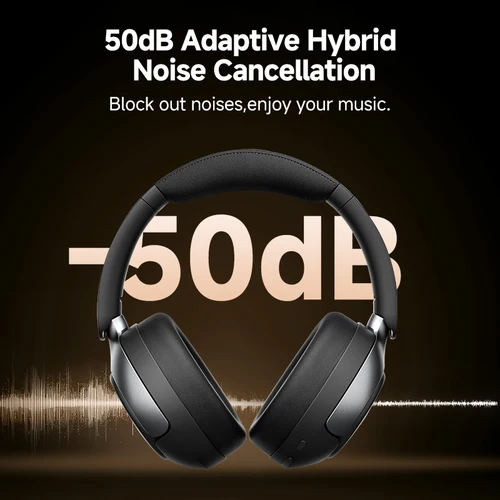 Imagen 2 del producto QCY H3 Pro ANC auriculares inalámbricos 50dB cancelación de ruido auriculares de Audio espacial de alta resolución con LDAC Bluetooth 5,4 auriculares sobre la oreja
