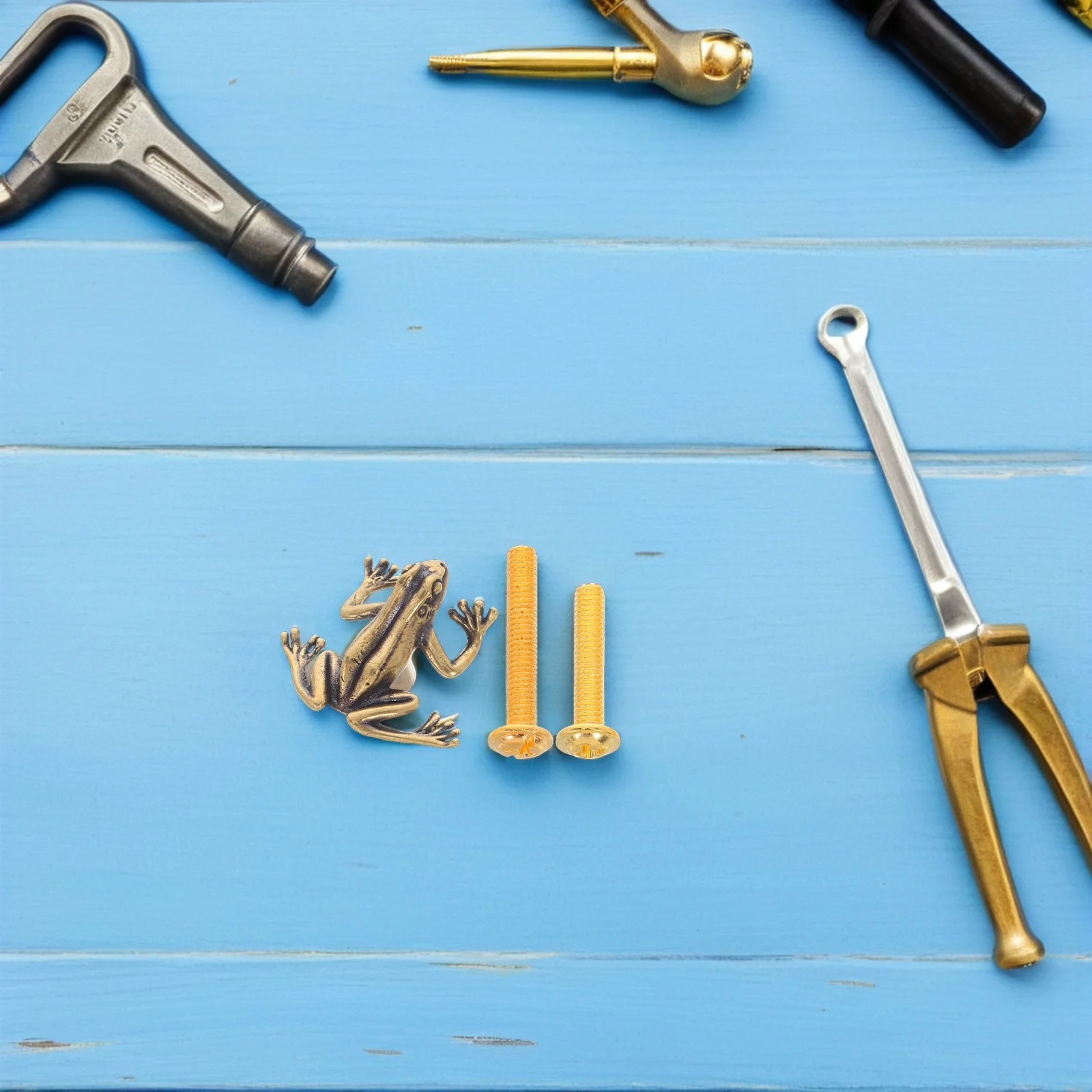 

2Pcs Brass Frog Cabinet Knobs Vintage Style Animal Drawer Pulls for Dressers Wardrobes Unique Hardware Frog Cabinet Knobs