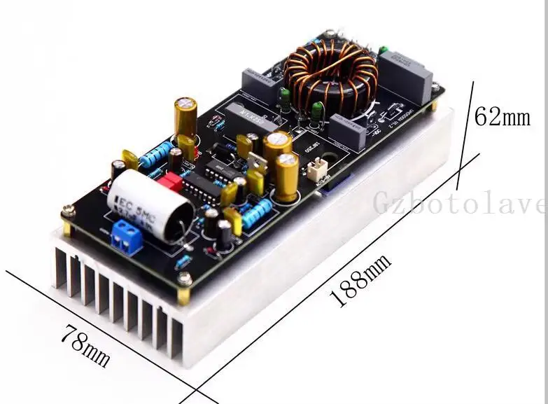 500W Finished High power digital amplifier board class D mono HIFI stage fever level high fidelity amp board