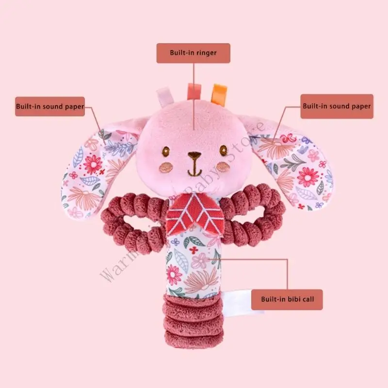 XXFE Cartoon Shaker Grijpspeeltje voor peuters Kinderkamer Decors Fopspeen Speelgoed