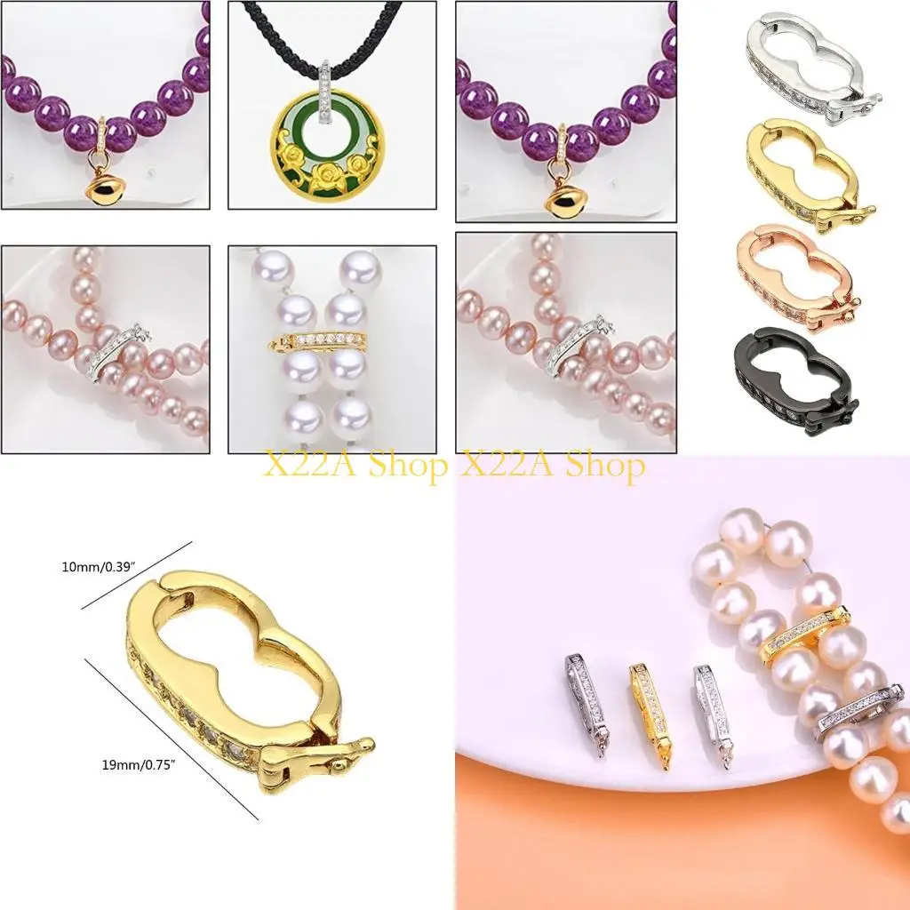 

Уникальный колье с застежкой застежка Mini Pearl Enhancer Cush Clasp Extender Connecter