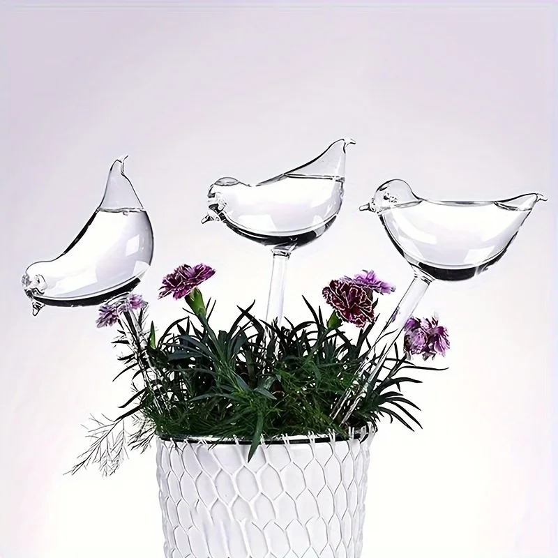 

5 Packs Bird-Shaped Self-Watering Globes for Artificial Flowers, Faux Flowers, Fake Flowers - Automatic Flower Watering System,