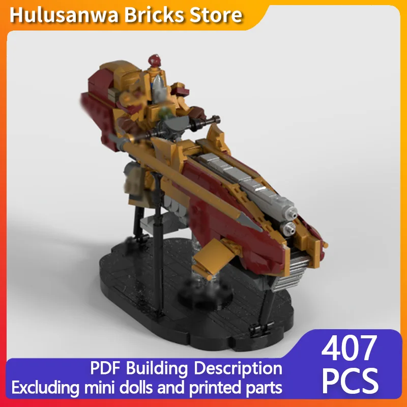 

Heavy-Duty Jetbike Model MOC Building Bricks War Equipment Modular Technology Gifts Holiday Assemble Children Toys Suit