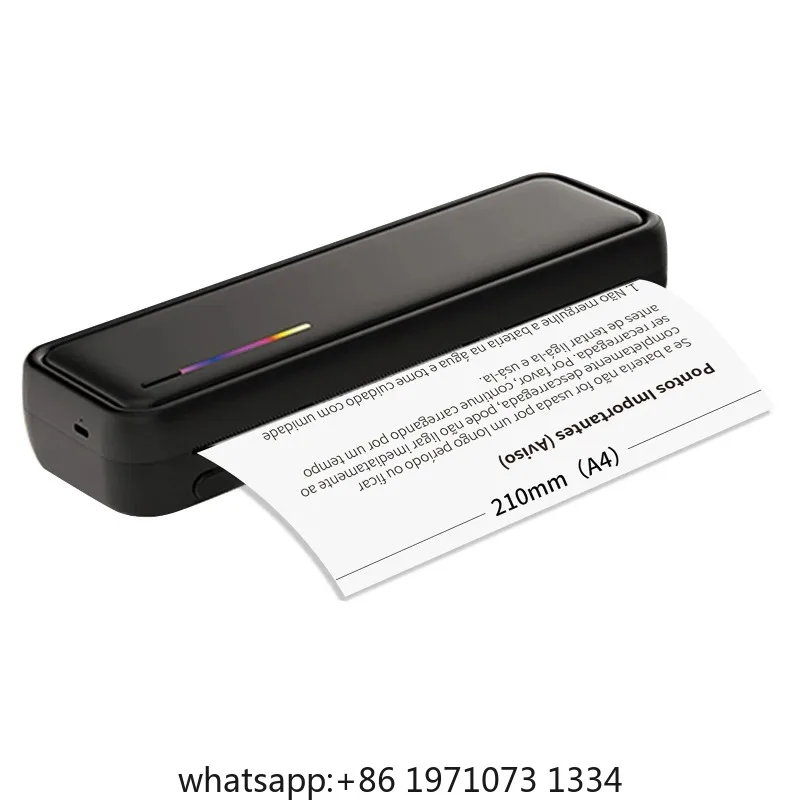 【New】X9 A4 Portable Paper Printer Thermal Printing Wireless BT Connect Compatible with iOS and Android Photo Printer for Home