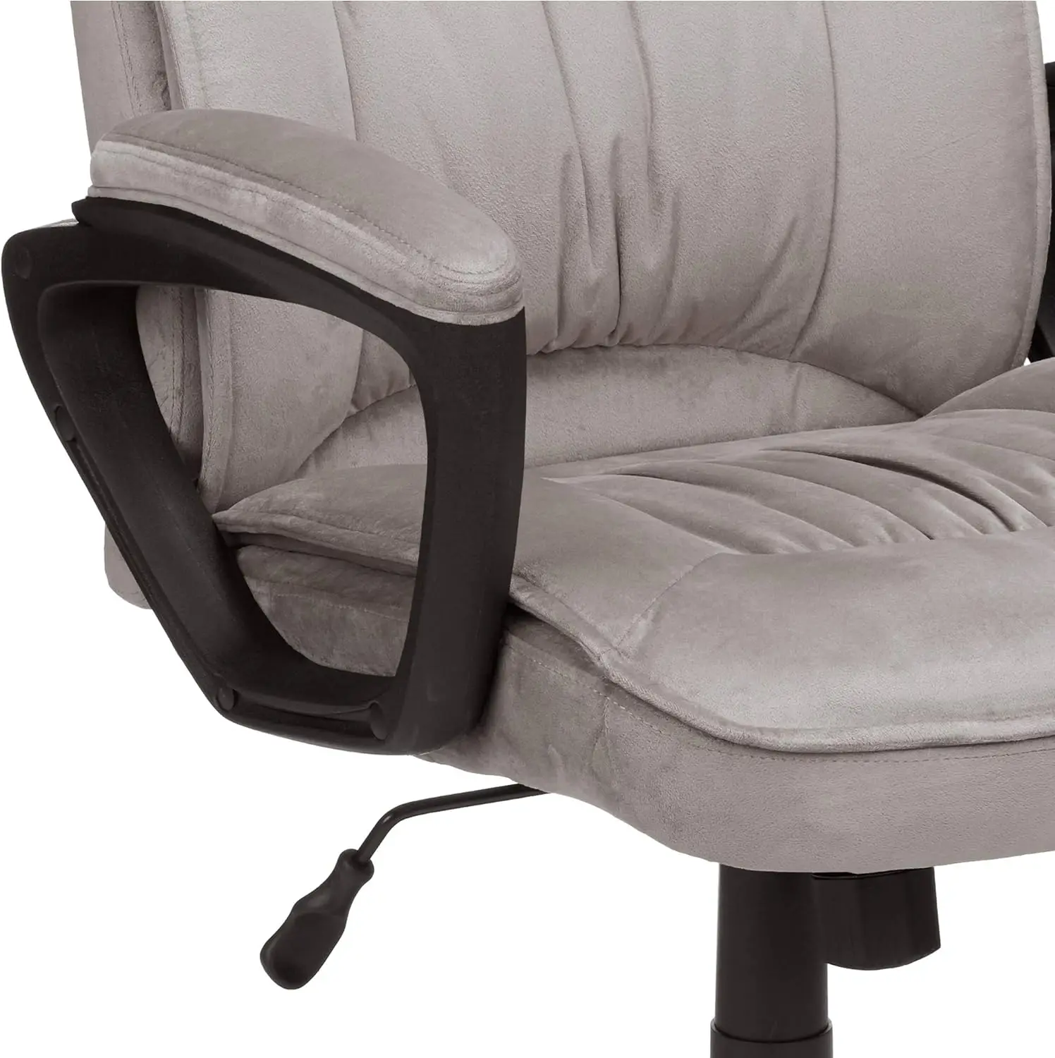 Silla de ordenador de escritorio de oficina clásica, ajustable, giratoria, microfibra ultrasuave, soporte Lumbar, 28 "D x 25" 43,5 W x "H