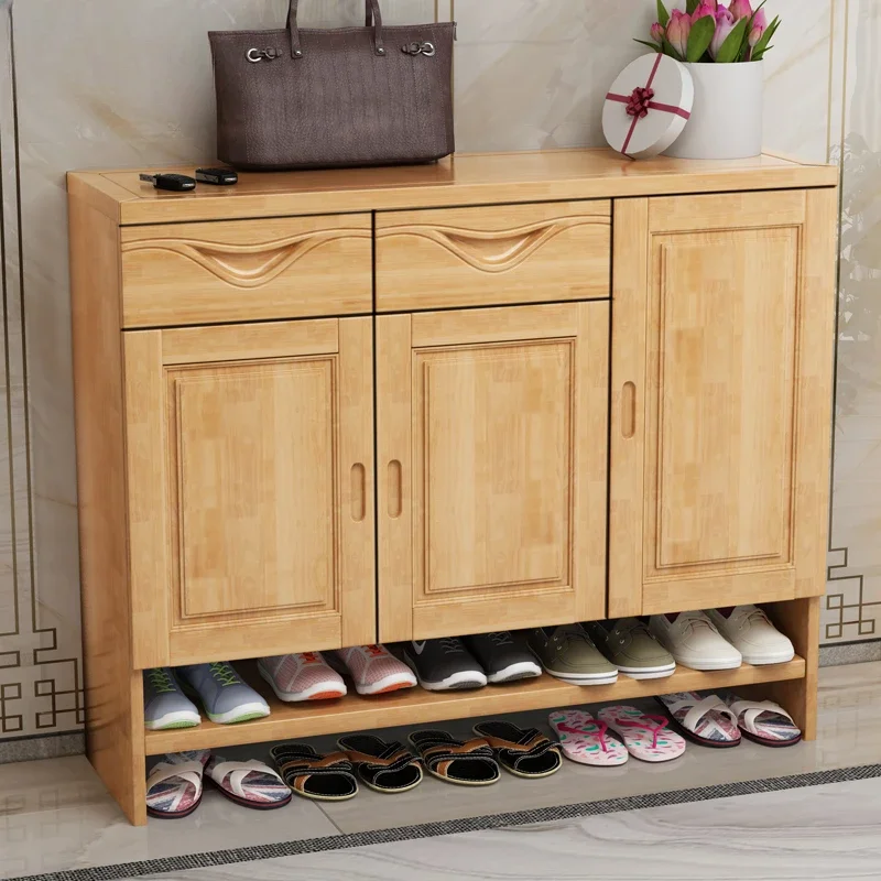 Retro Organizers Shoe Cabinets Wooden Shelf Save Space Home Storage Shoe Stand Closet Articulos Para El Hogar House Furnitures