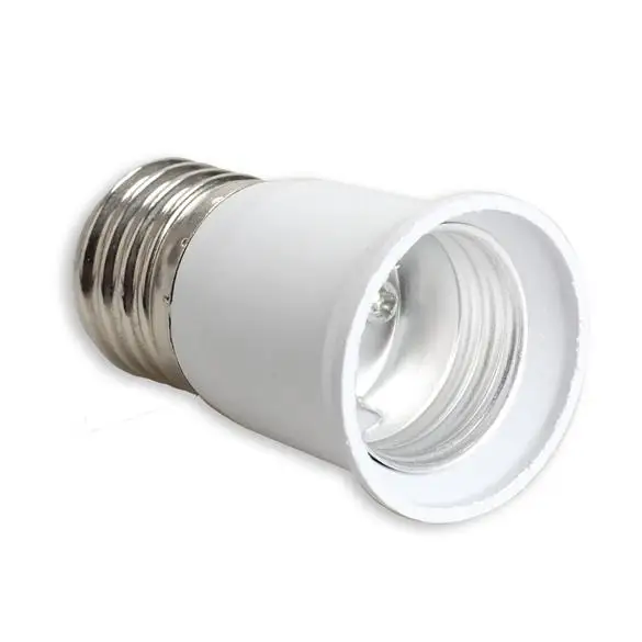 E27 to E27 Extension Socket Base CLF LED Light Bulb Lamp Adapter Socket Converter