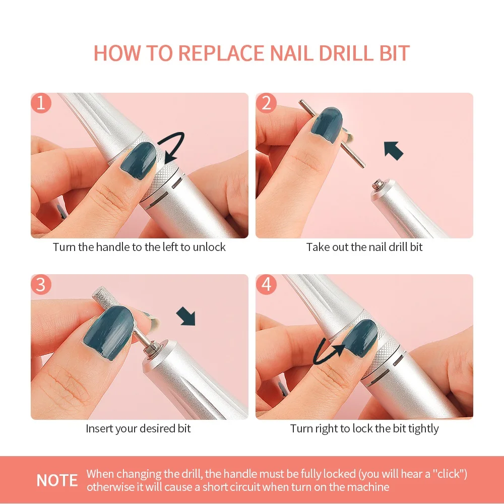 2 in 1 Wireless UV Nail Lamp Manicure Drill Grinder Machine 350000RPM Nail Gel File Polisher Nails Sander Fast Drying Nail Dryer