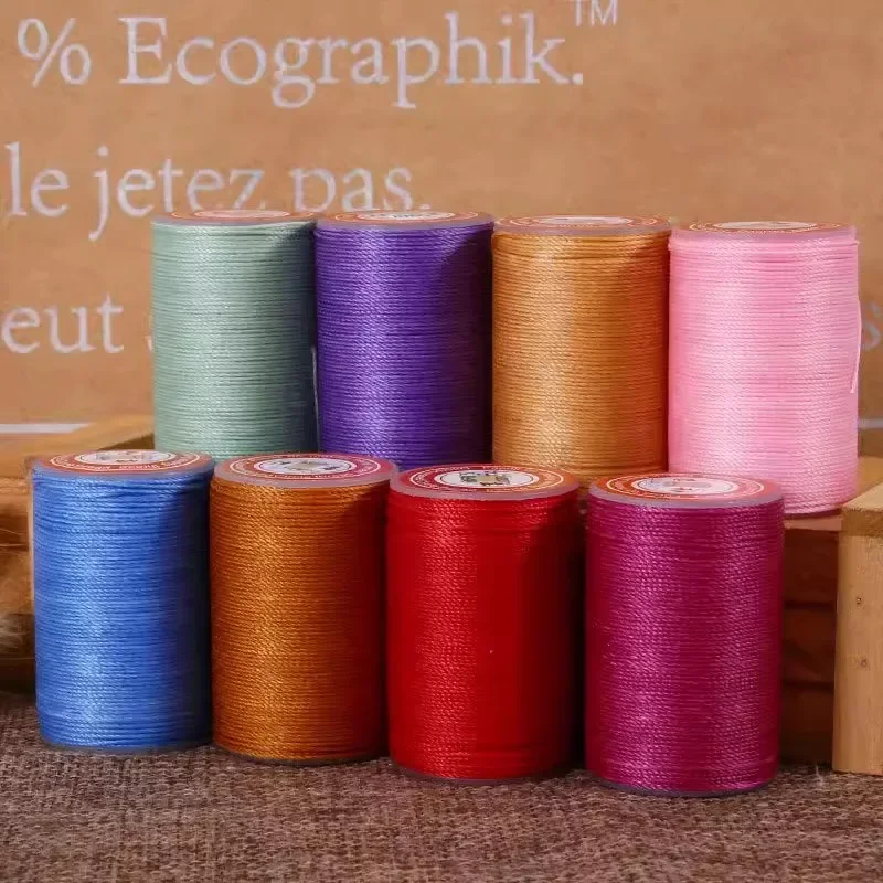 حبل قطن مشمع 0.45 مم 80 م لصنع خرز المجوهرات والحرف اليدوية بطول 80 متر خيط بوليستر لقلادة السوار ماكي #1