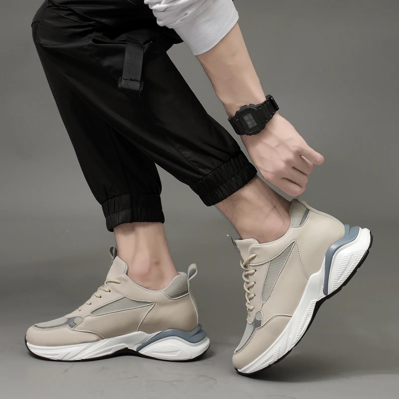 รองเท้าผ้าใบลำลองผู้ชาย ระบายอากาศได้ดี รองเท้าเทรนเนอร์สุดหรู รองเท้าวิ่งแฟชั่น รองเท้าแบบสวมสำหรับผู้ชาย