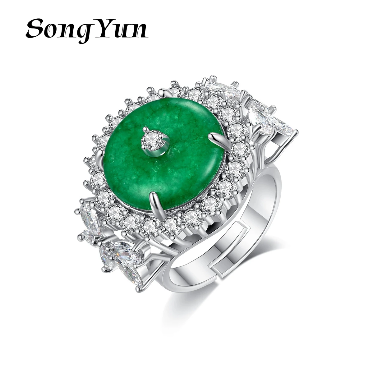 

SongYun Jewelry MHT Quality Brass Ring Wedding Band CZ 7A Zircon Valentine Timeless Women Rings Fashion Jewelry