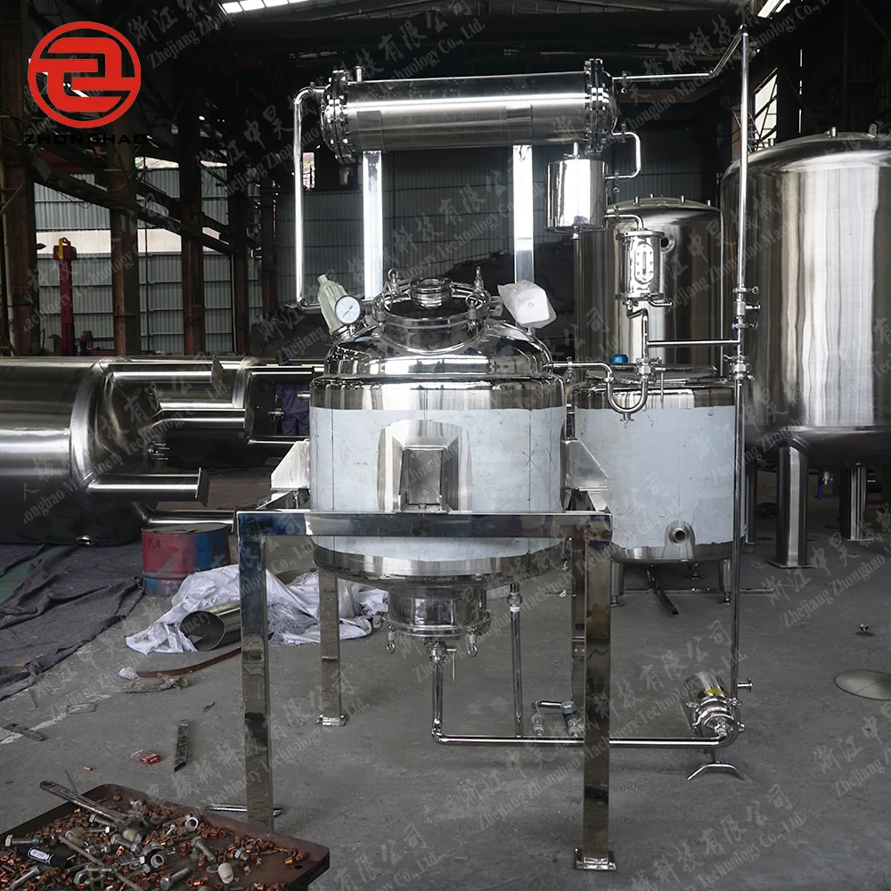 Cristallizzatore industriale in acciaio inossidabile con funzione di controllo della temperatura e estrazione per l'industria chimica