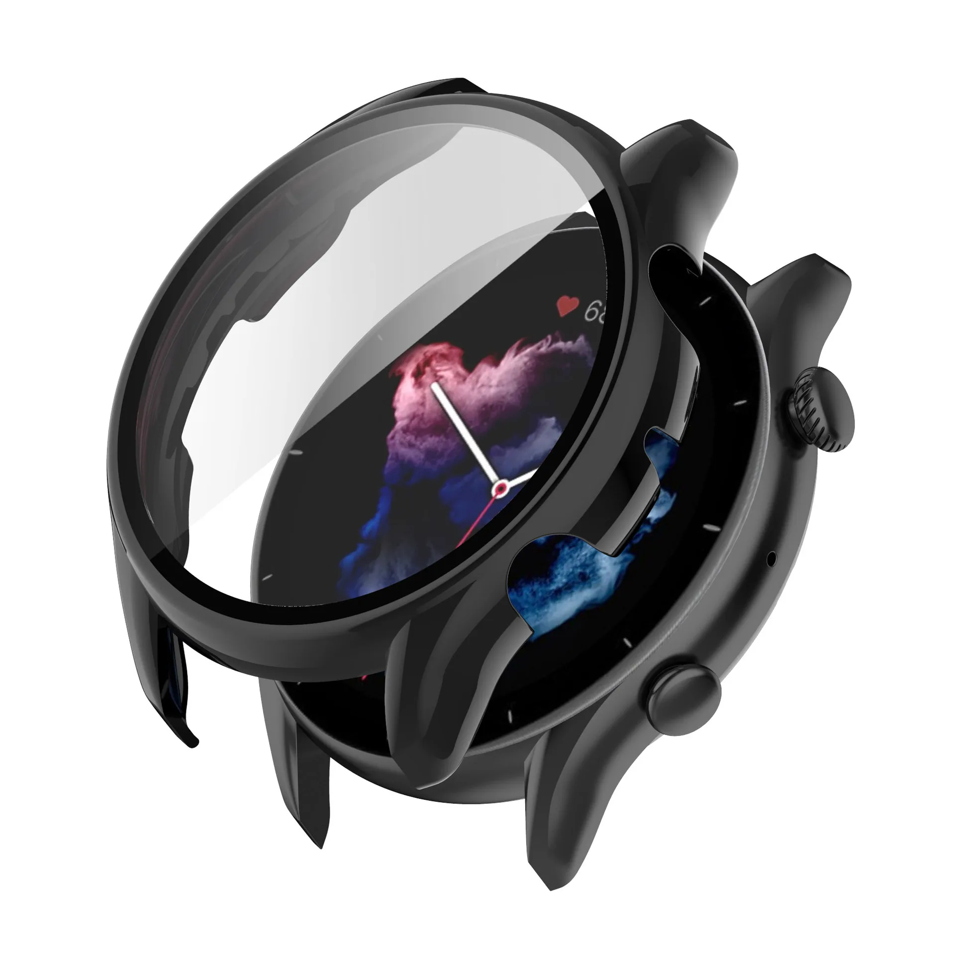 Penutup Kaca Tempered untuk Xiaomi Huami Amazfit GTR 3 Pro Pelindung Layar Lengan Pelindung Casing GTR3 untuk Amazfit GTR 3 Shell