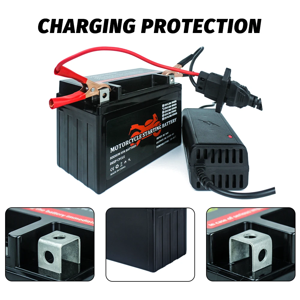 12V 6.5Ah Sodium-ion Motorcycle Battery Pack SIB Cells High Power Batteries DIY 12V Generator Battery Compatible Mower