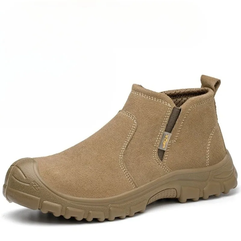 High Quality Men's Tough Work Shoes New Anti-smash Anti-puncture Safety Shoes Men's Protective Safety Shoe Designer Men's Shoes