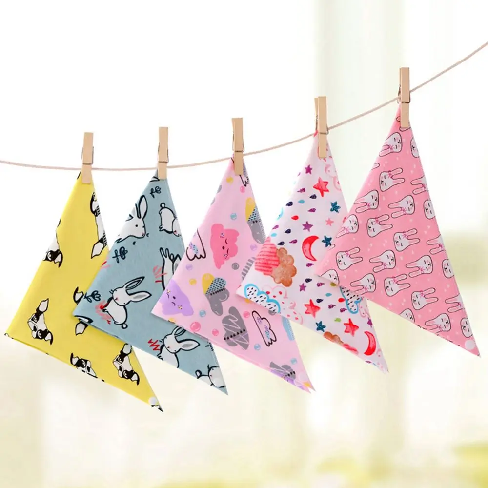 Washable Cotton for Large Dogs Cat  Kerchief Grooming Accessories Bow Tie Pet  Supplies Dog Bandanas Triangle Scarf