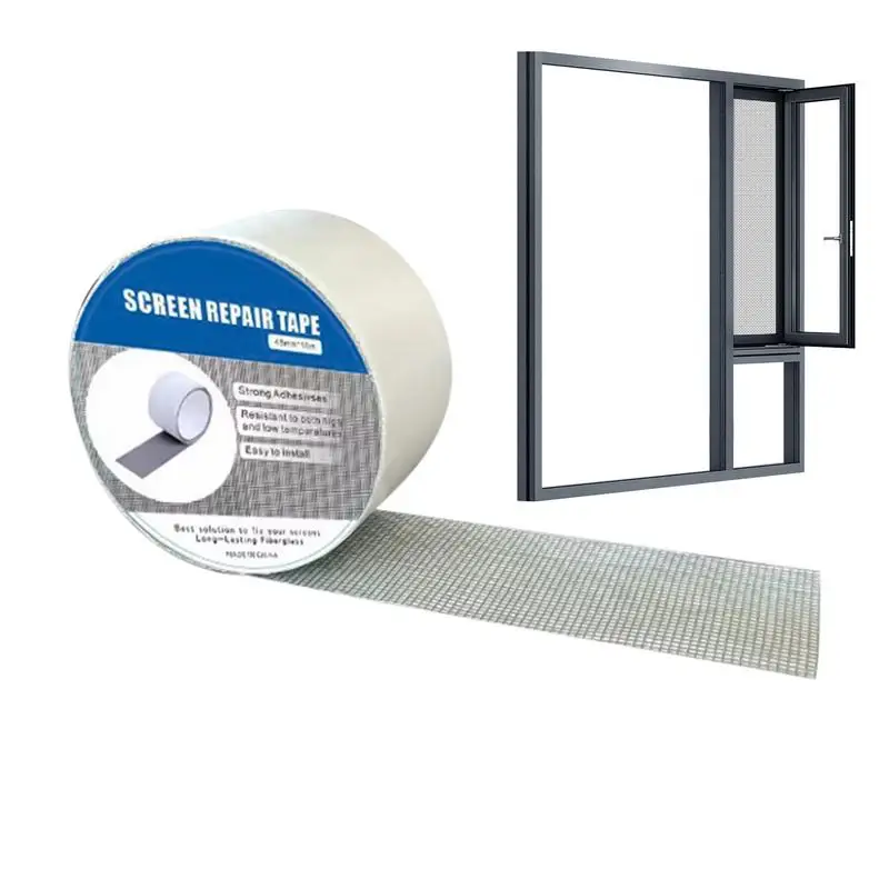 

Screen Tape Mesh Repair Heavy Duty Screen Repair Kit Fiberglass Covering Fixing Holes Tears For Living Room Bedroom Porch
