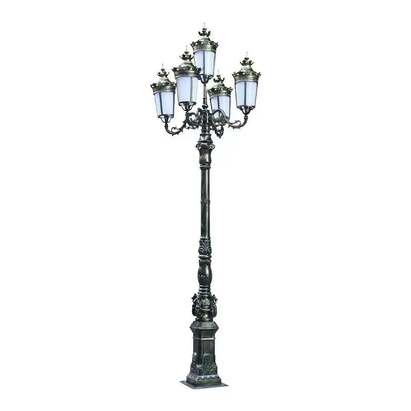New 2m 3m 4m Aluminum LED Light Waterproof Modern Street Garden Decorative Landscape Lamp