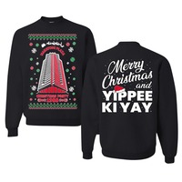 Nakatomi Plaza Happy Trails Hans Front & Back Unisex Crewneck Graphic Sweatshirt Essentials Hoodie Drop Shoulder Tracksuit