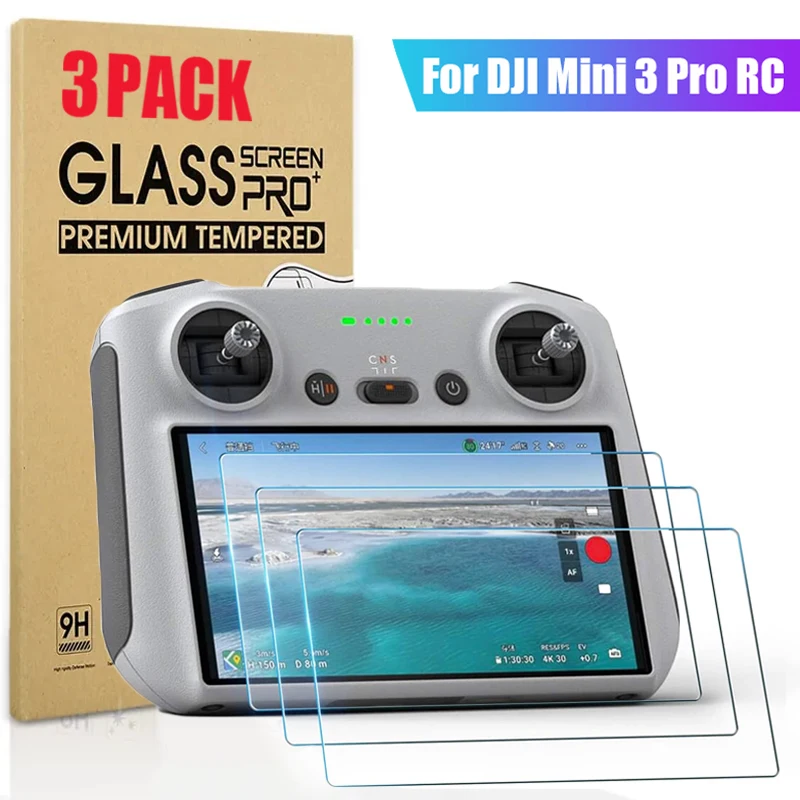 1-3Pcs Tempered Glass For DJI Mini 3 Pro RC Remote Controller Screen Protector Scratch-Proof Film For DJI Mini 3 PRO Accessories