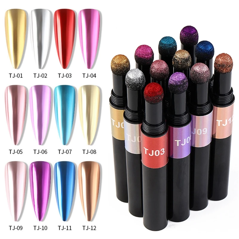 

Air Cushion Magic Powder Pen Chameleon Pigment Sponge Nib Easy to Color Good Mirror Effect for DIY Epoxy Resin Casting