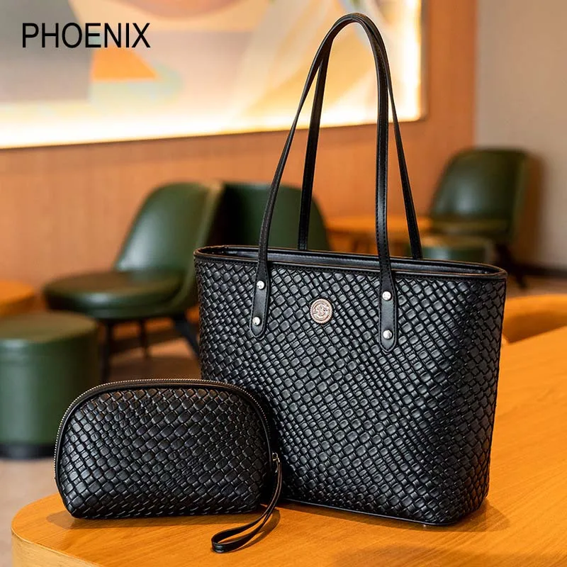 PHOENIX Brand 2024 New Ladies Hand Bag Large Capacity Handbag Leather Women Tote Bag