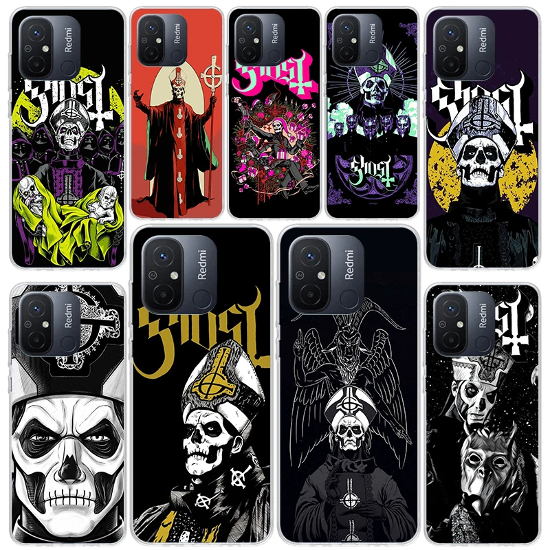 Ghost Papa Emeritus Soft Silicone Phone Case For Xiaomi Redmi 12 12C 9 9A 9C 9T 10 10A 10C 8 8A 7 7A 6A 6 Pro S2 K20 K40 Cover