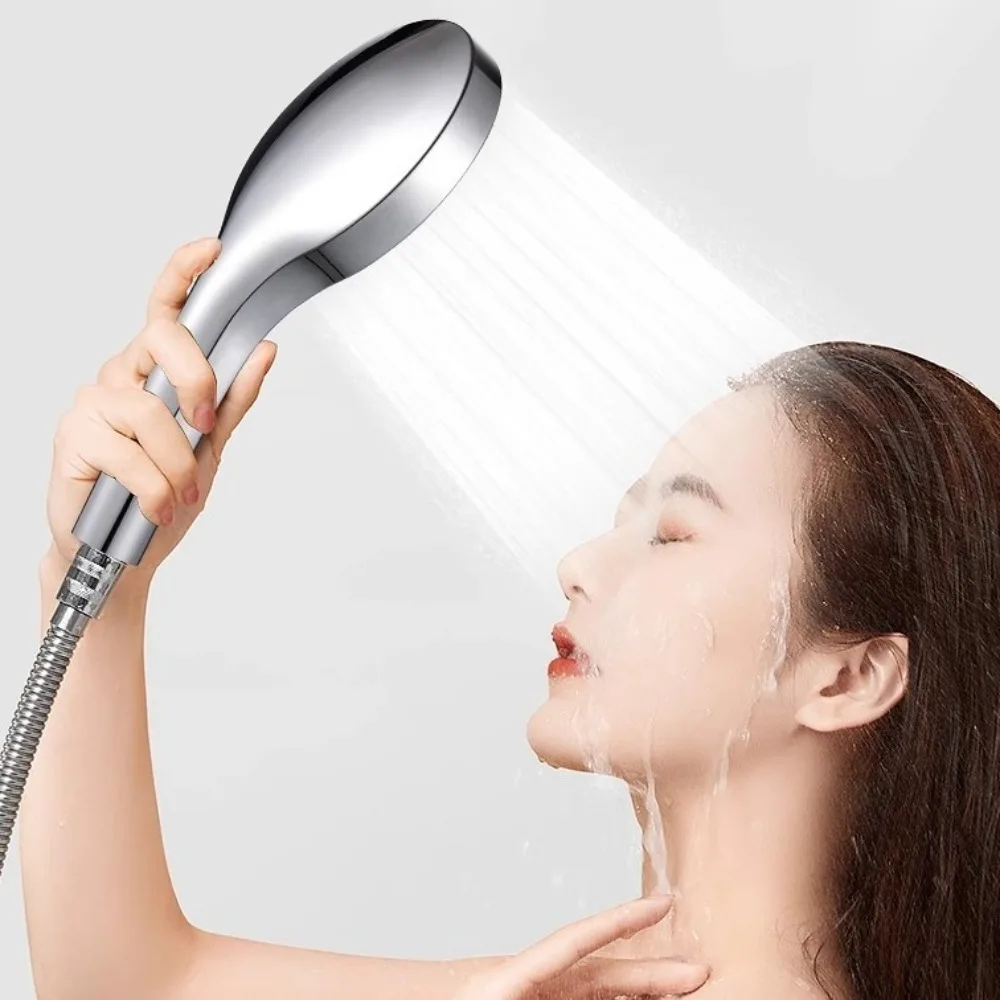 

13cm Panel 3-Mode Shower Head Three Spray Modes Water Saving Design Large Panel Shower Head Adjustment Pressurized Technology