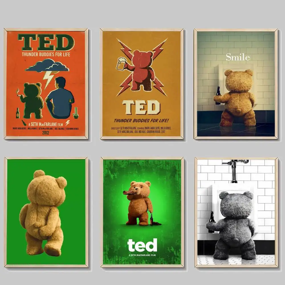 Movie ted bear  Classic Movie Posters HD Quality Poster Wall Art Painting Study Nordic Home Decor