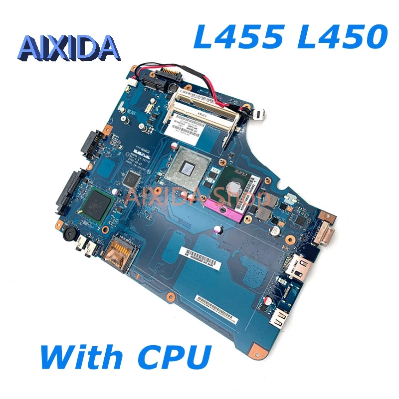 

AIXIDA K000085450 NBWAA LA-5821P laptop motherboard For Toshiba Satellite L455 L450 main board GL40 DDR2 free CPU full tested