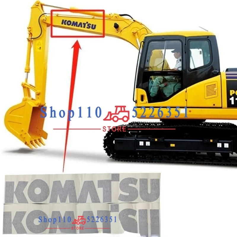 For Komatsu Stickers Counterweight Boom Sticker PC-7 PC56 PC110 PC130 PC160 PC200 PC300 PC360-7