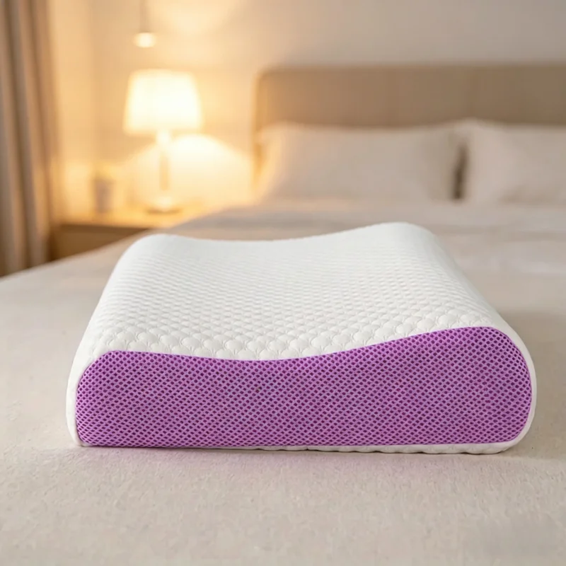 

Pectin Pillow Breathable Air Layer TPE Pillow, Washable Zero Pressure Cervical Neck Pillow, Latex Adult Single Pillow