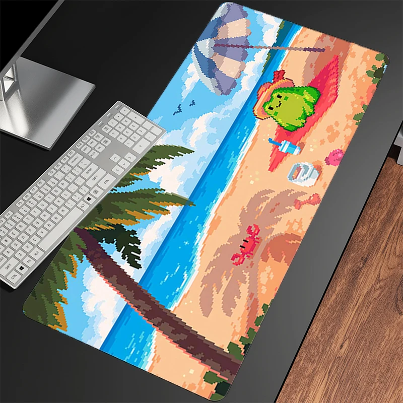 

Коврик для клавиатуры и мыши, игровой коврик, милый мультяшный расширенный настольный коврик, коврик для ПК геймеров, аниме-коврик, офисный коврик для ноутбука, зеленый коврик с лягушкой, домашний настольный коврик