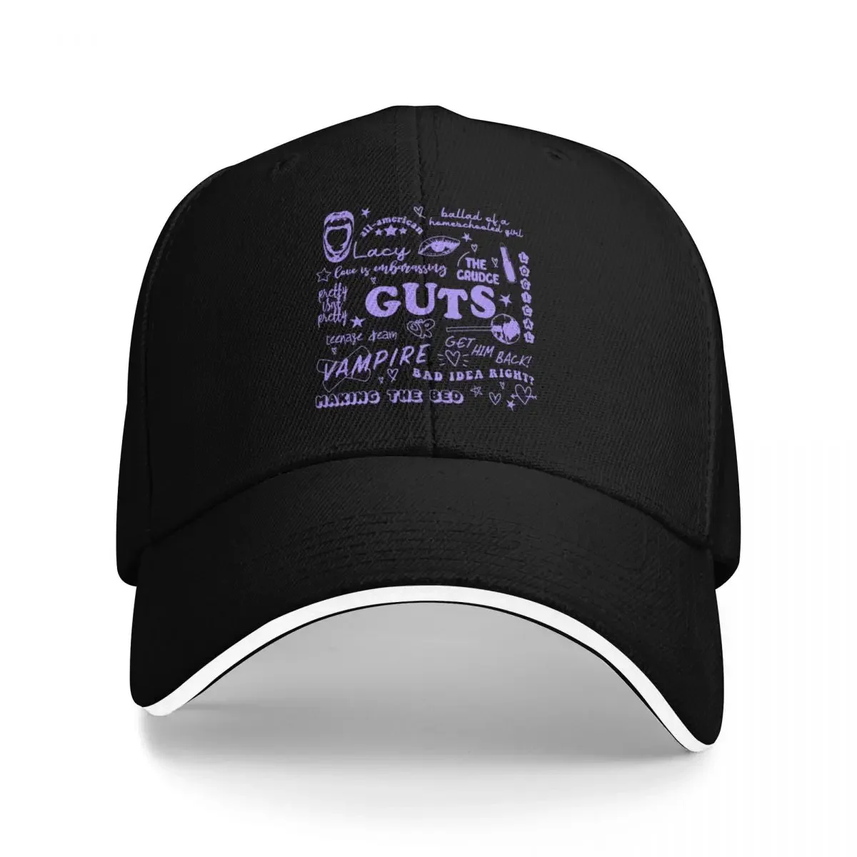Olivia GUTS Track List Baseball Cap Foam Party Hat Derby Hat Men Women's