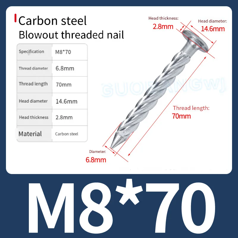 Stainless Steel Nail Driving Tool – Effortlessly Install Threaded Wall Nails for Drywall/Wood/Masonry, Ideal for Renovation