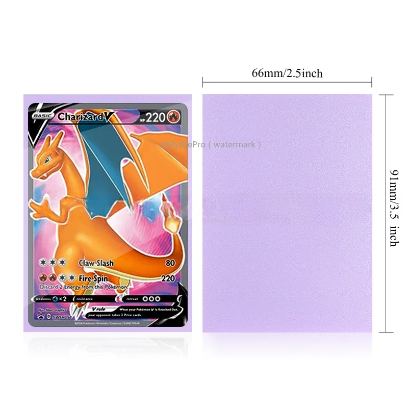 أكمام بطاقات ذات حجم قياسي، أكمام بطاقات داخلية ممتازة وملاءمة تمامًا مع بطاقات بوكيمون لبطاقة البيسبول TCG MTG Sports Card