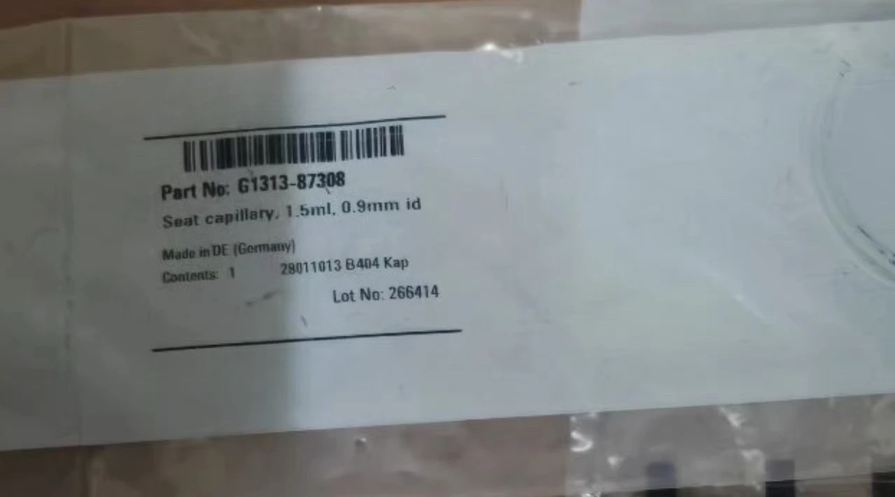 G1313-87308 Seat Capillary, 1.5mL 0.9mm Inner Diameter Capillary, Brand New and Genuine