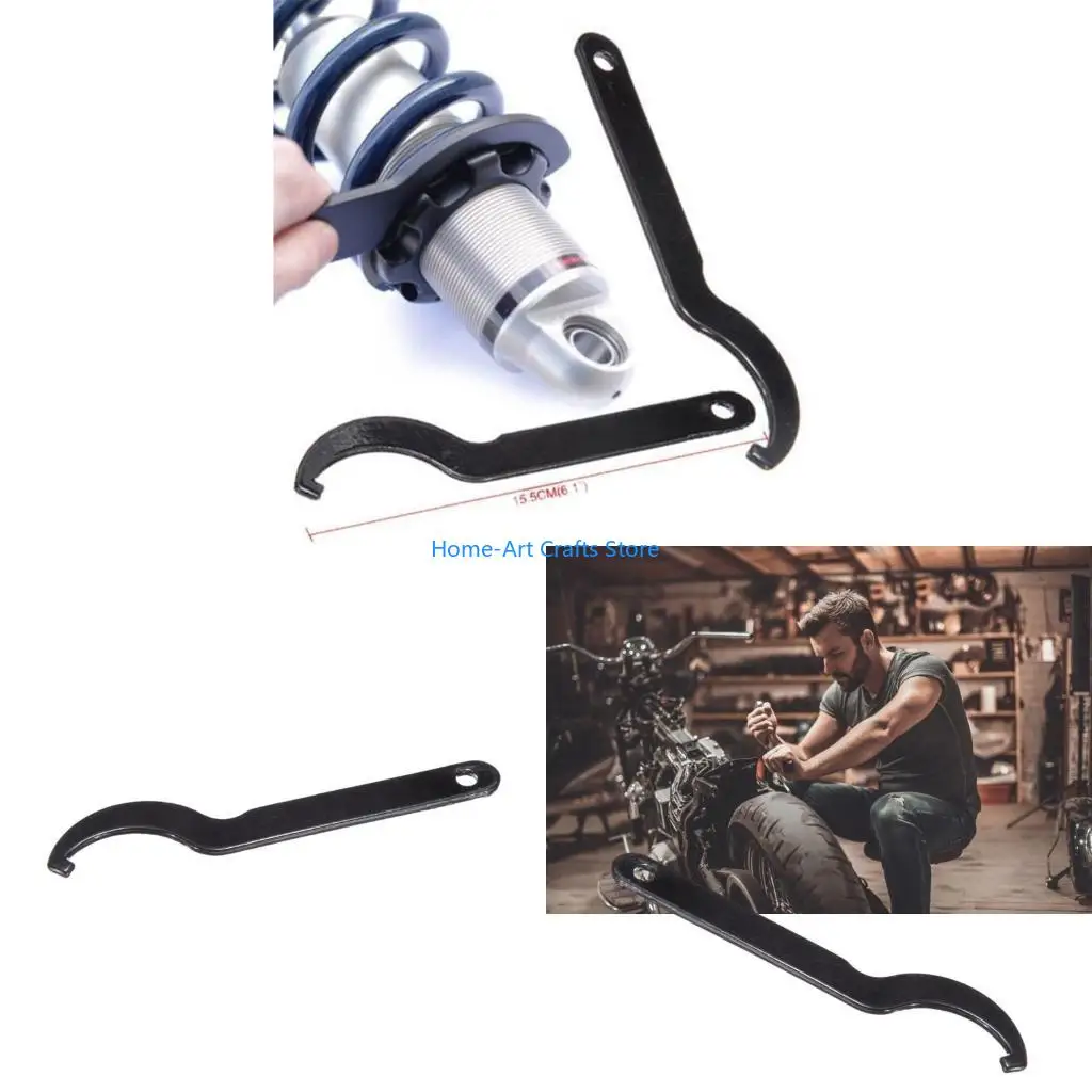 Y3NA Motorcycle Suspension Maintenance Tool Precise Steel Adjusting Wrench NonSlip Hook Shock Spanner for Mechanics Riders