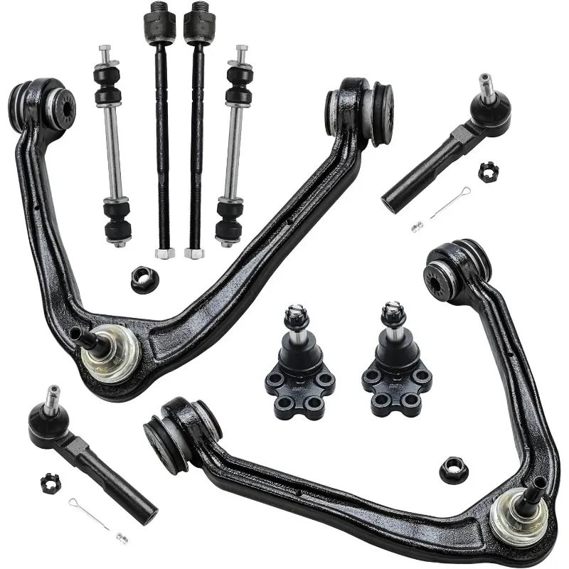 

Detroit Axle - RWD Front End 10pc Suspension Kit for 99-06 Silverado Sierra 1500 Chevy GMC, 2 Upper Control Arms 2 Ball Joints