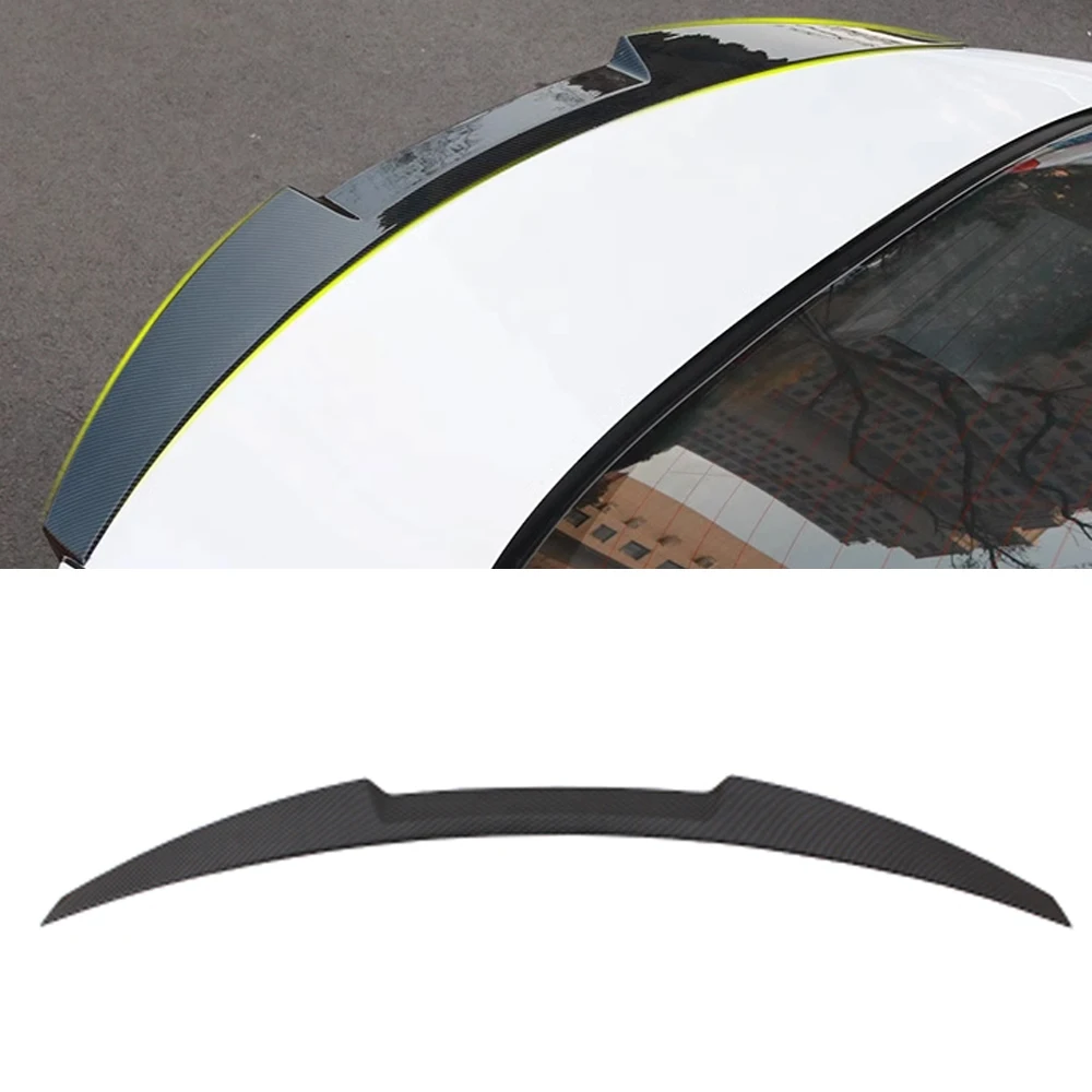 For Toyota Corolla E210 Sedan 2019-2023 ABS Carbon Fiber Print Rear Spoiler Bumper Trunk Wing Boot Spoiler Body Kits Accessories