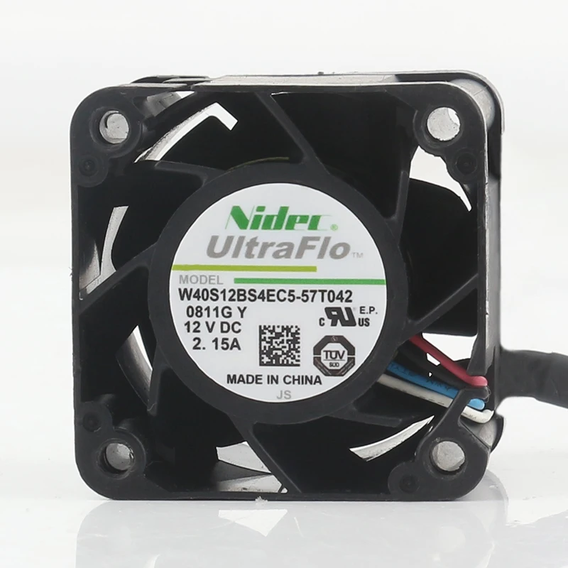 W40S12BS4EC5-57T042 NIDEC 4028 DC12V 2.15A high air volume 4-wire PWM fan 4CM cooling fan 40*40*28MM
