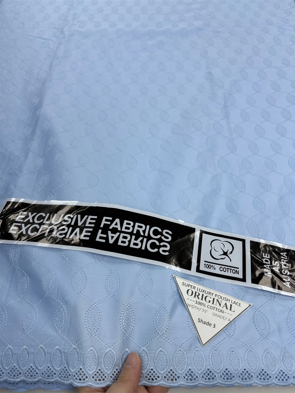 

Африканский хлопковый польский кружевной материал с вышивкой для мужчин, ткань 2025, новый дизайн, мягкая кружевная ткань из 100% хлопка, качественный материал, платье