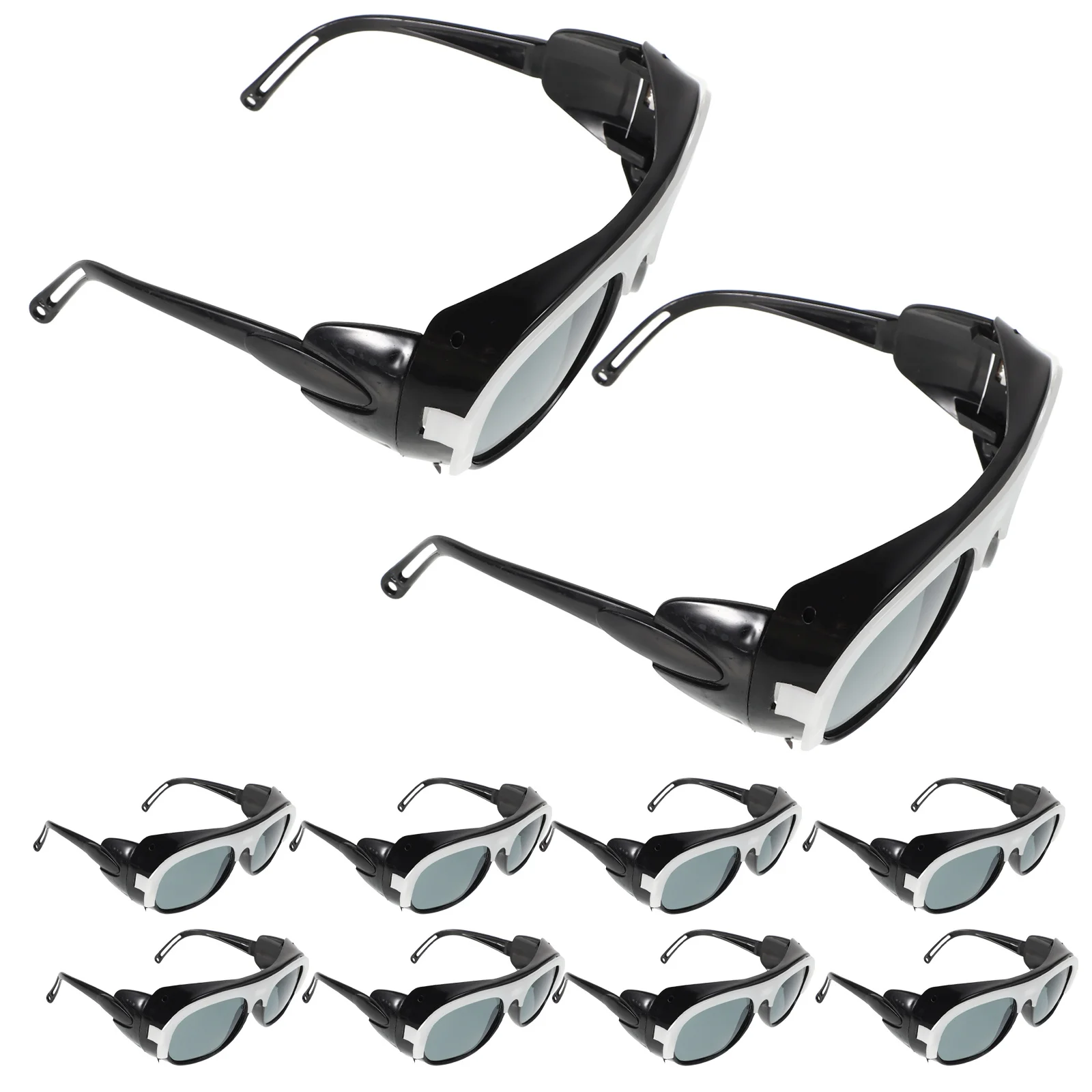 

10Pcs Welding Protective Eyewear Anti-Scratch Safety Glasses for Welders Lightweight Mask Design Clear Lens Work Safety Glasses