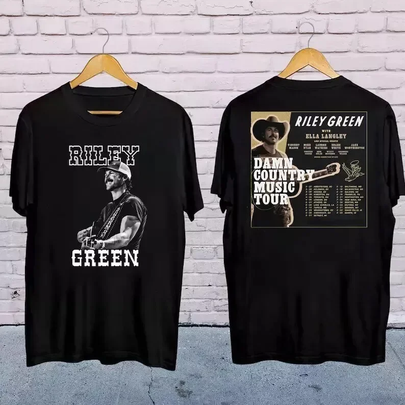 2025 Riley Green Damn Country Music Tour Shirt, Riley Green 2025 Concert BL1214