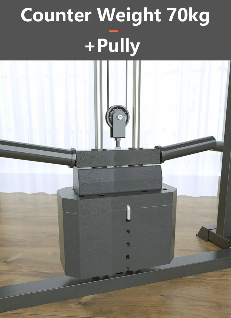 Commercial Multifunctional Power Rack Smith Machine System for Home & Gym