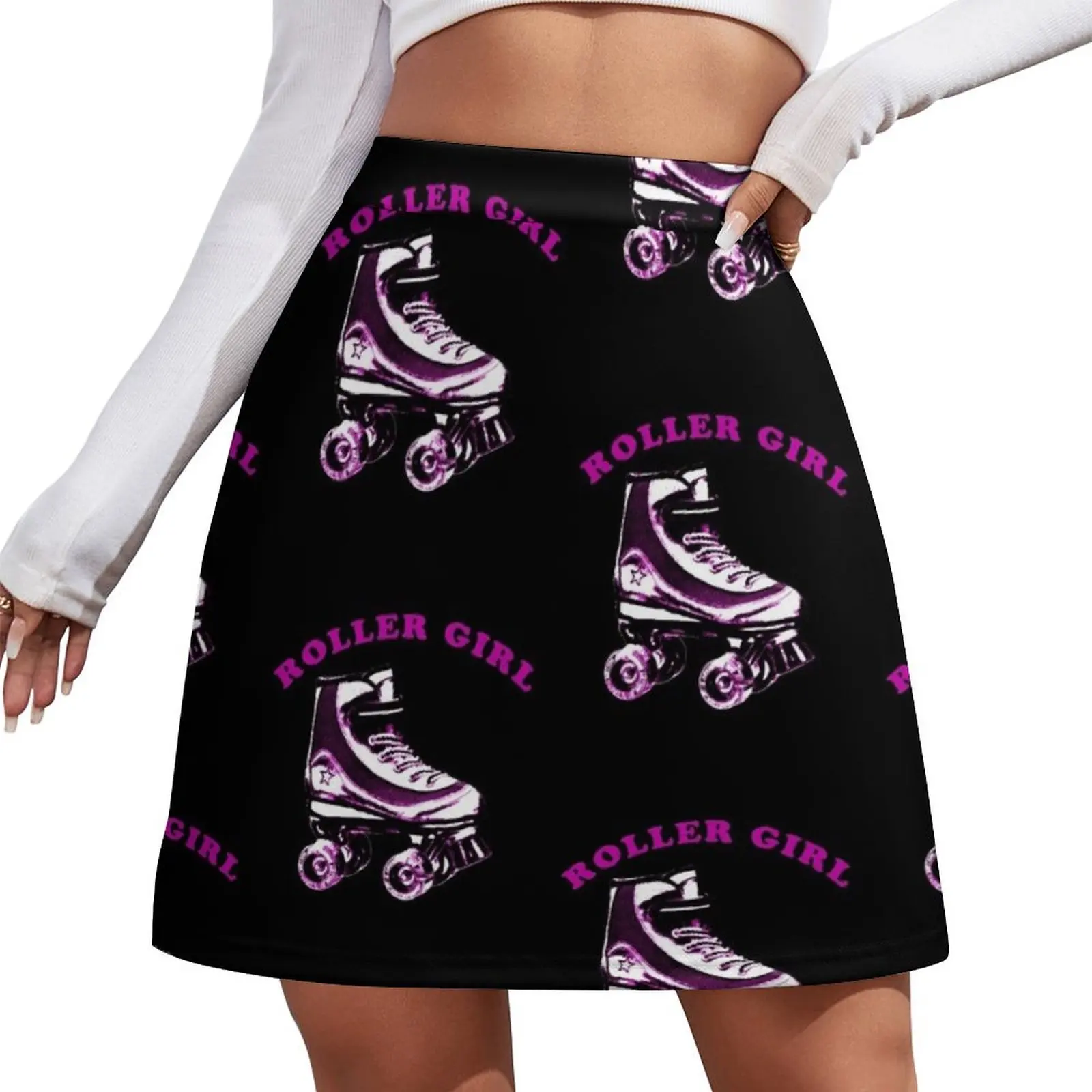 

Roller Girl Mini Skirt Female clothing night club women Mini Skirt